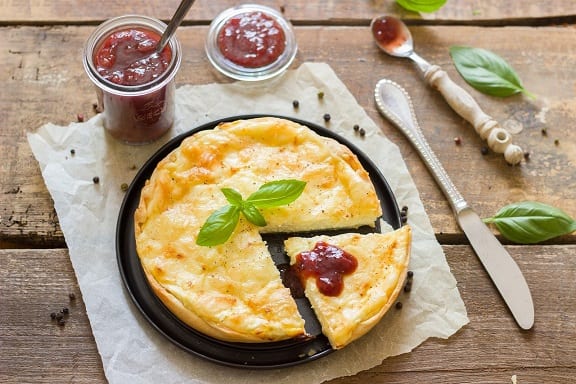 Individual Three-Cheese Veggie Quiches