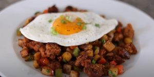 santa fe skillet dish on a plate
