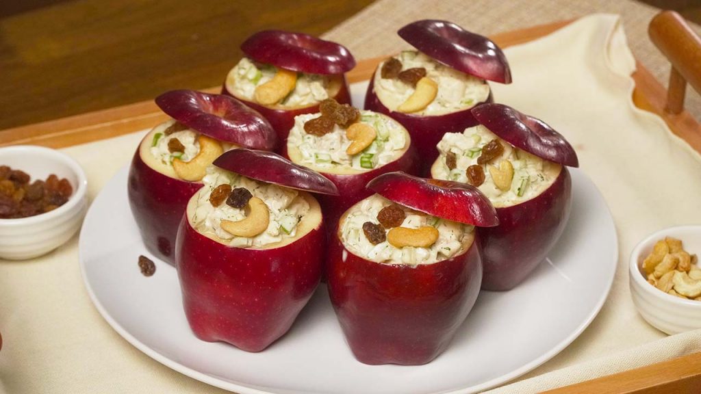 Johnny's Chunky Chicken Salad Stuffed Apples