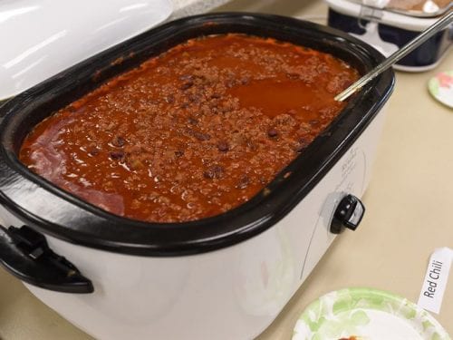 chili in a crockpot