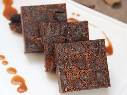 caramel brownie squares