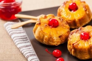 Moist Pineapple Upside Down Angel Food Cupcakes Recipe