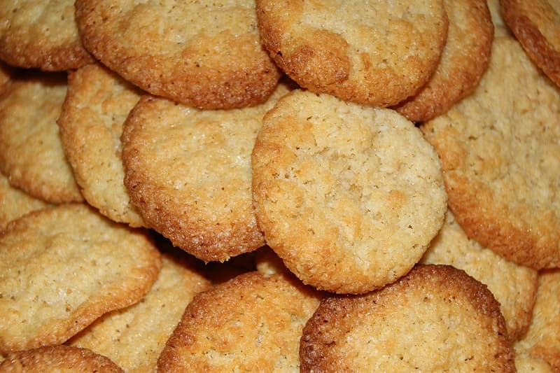 closeup on buttery cookies