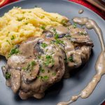 Mushroom Smothered Beef Burgers Recipe-image