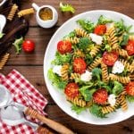 pasta twist with tomato and broccoli