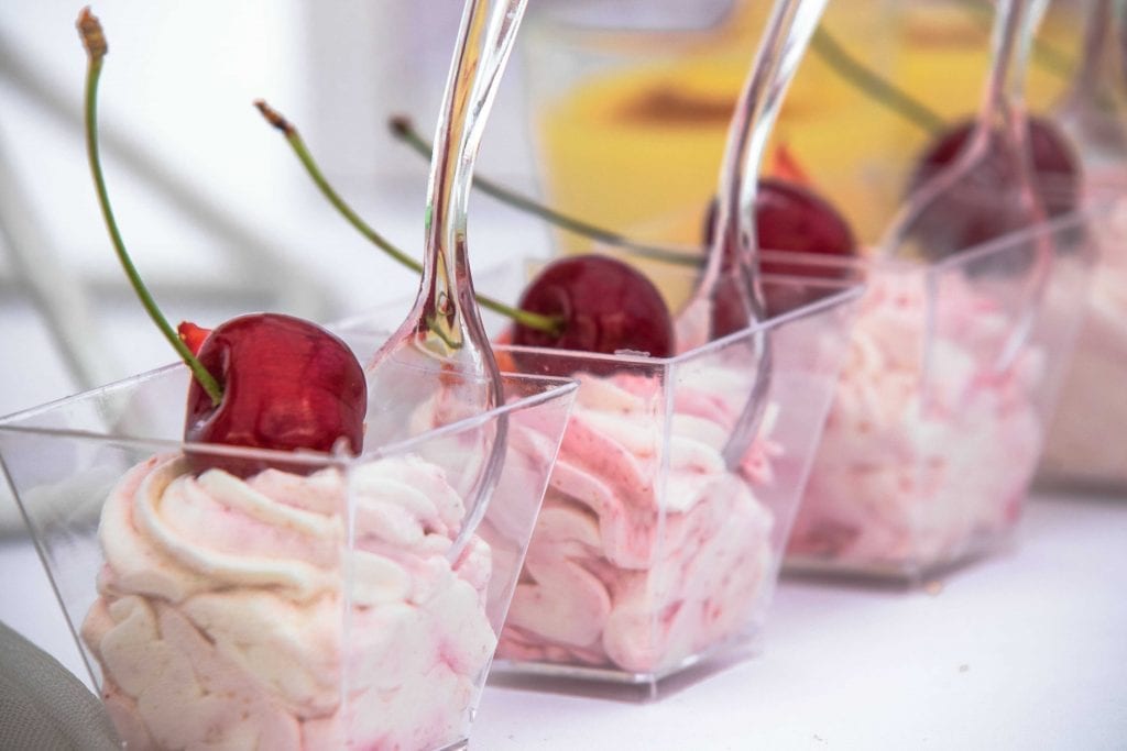 cherry whipped dessert