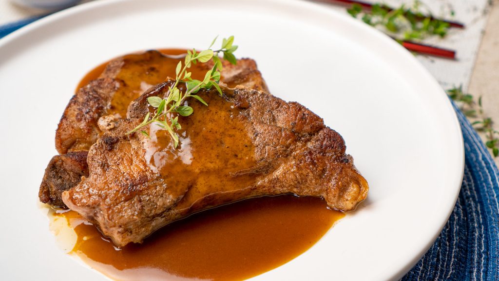 Pork Chops in Ginger Ale