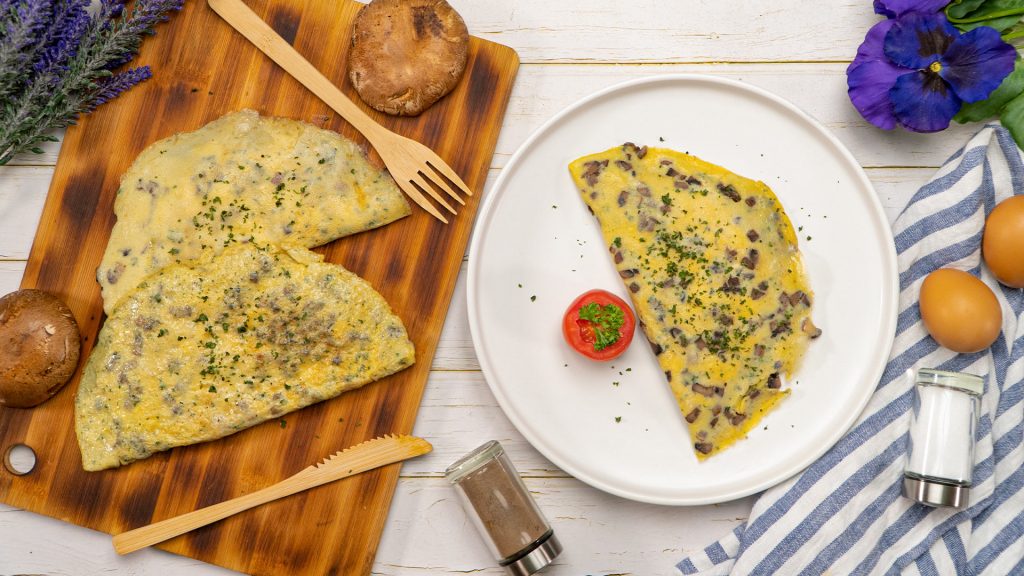 Portobello Mushroom Omelette