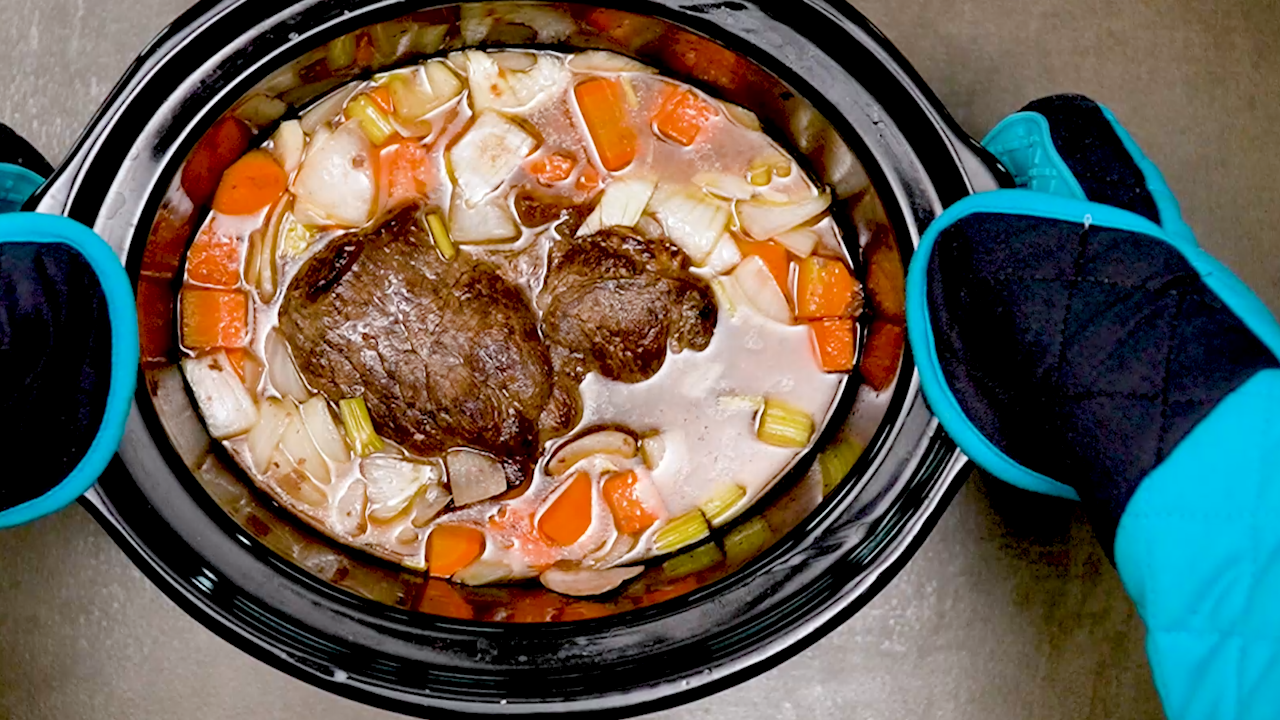 Slow Cooker Classic Pot Roast & Rice Recipe