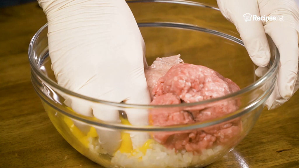 preparing the meatballs for the italian wedding soup recipe
