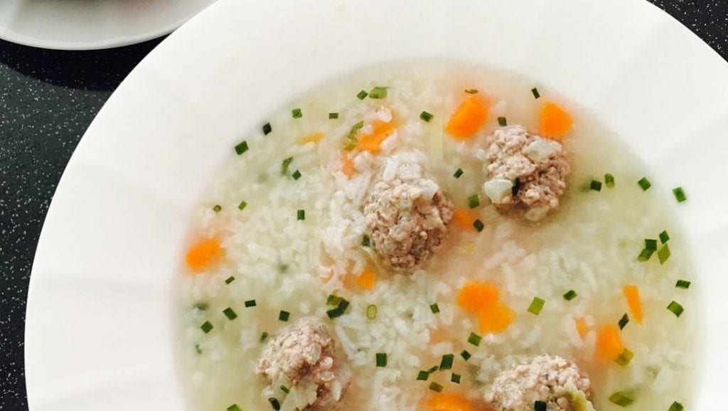 rice and meatball soup recipe