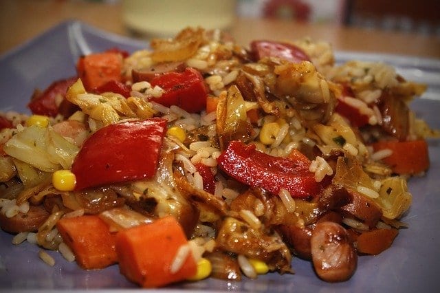 rice cooker sausage jambalaya