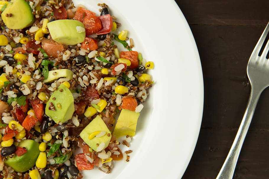 rice salad with grilled vegetables