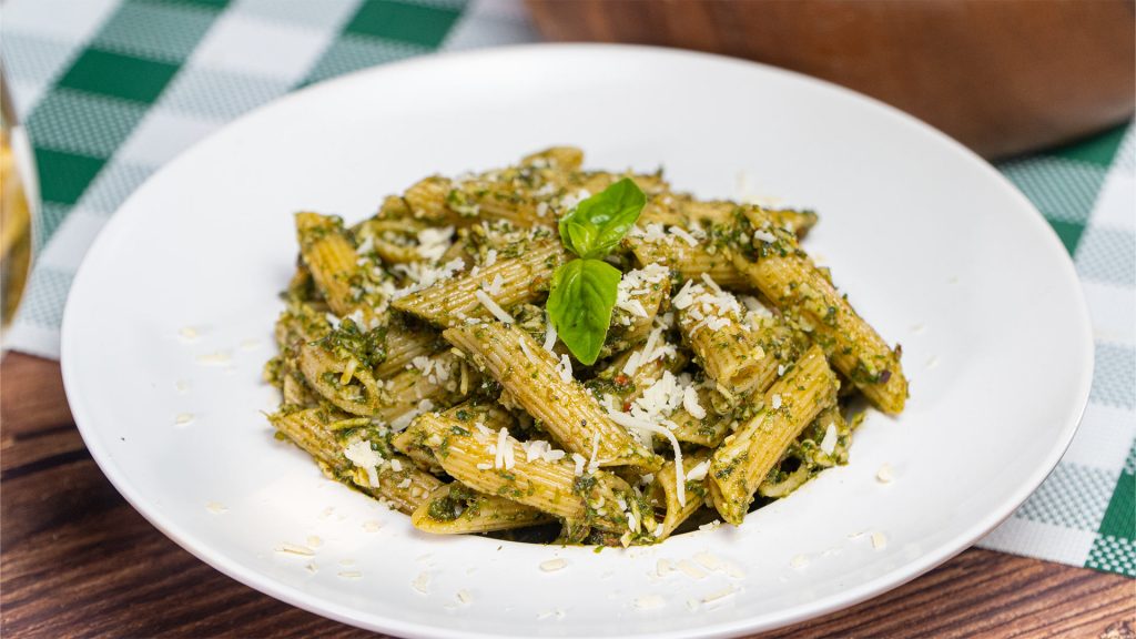 Satisfying Italian Ziti With Pesto