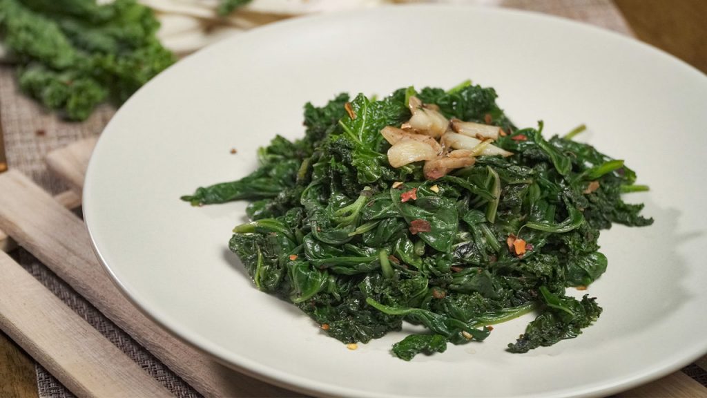 Sautéed Spinach and Kale Recipe