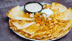 serve your bacon ranch quesadillas