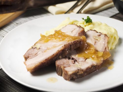 Slow Cooked Apples and Pork