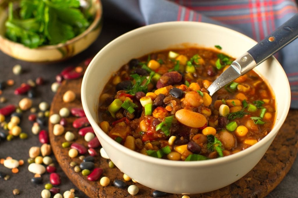 Slow cooker ground beef and lentil chili recipe