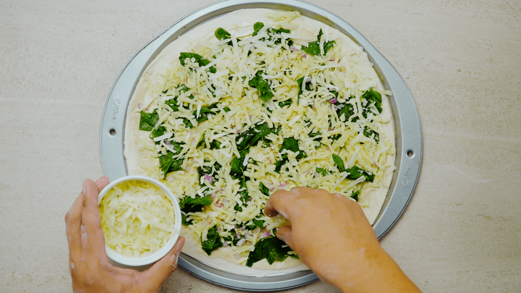 Spinach and Feta Pizza - Sweet Caramel Sunday