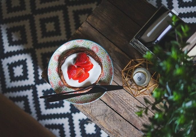 Strawberries and Cream Pancakes