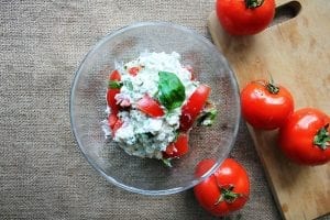 tomato cottage cheese