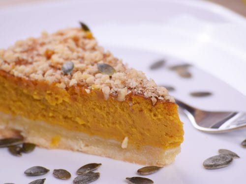 nutty variation on pumpkin pie with a delightful crunch
