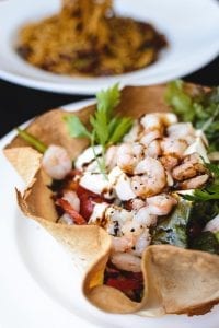 Wolfgang Puck’s Bay Scallop, Shrimp and Ahi Tuna Ceviche in Tortilla Cups Recipe