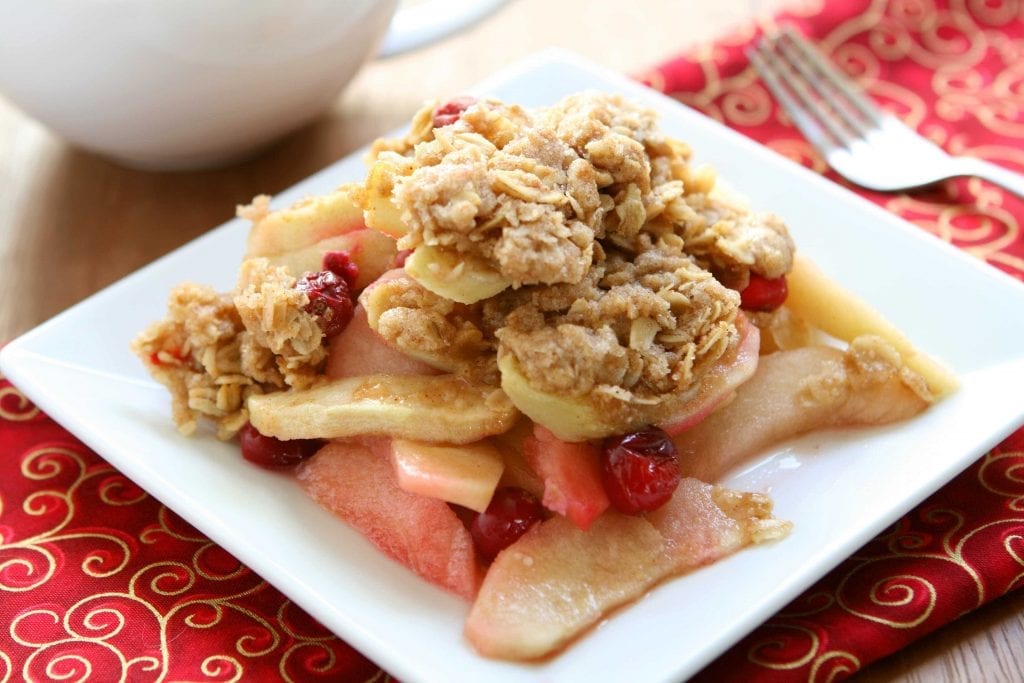 cranberry pear crisp