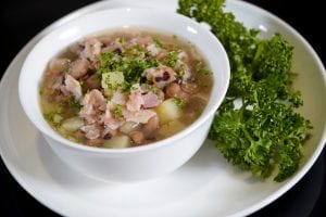 Black-Eyed Peas and Bacon Soup Recipe