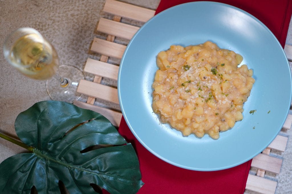 slicing potatoes: Ode al risotto