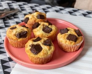 Banana Cupcakes with Dark Chocolate Chunks Recipe