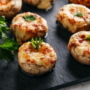 Cheesy Stuffed Baked Mushrooms Recipe