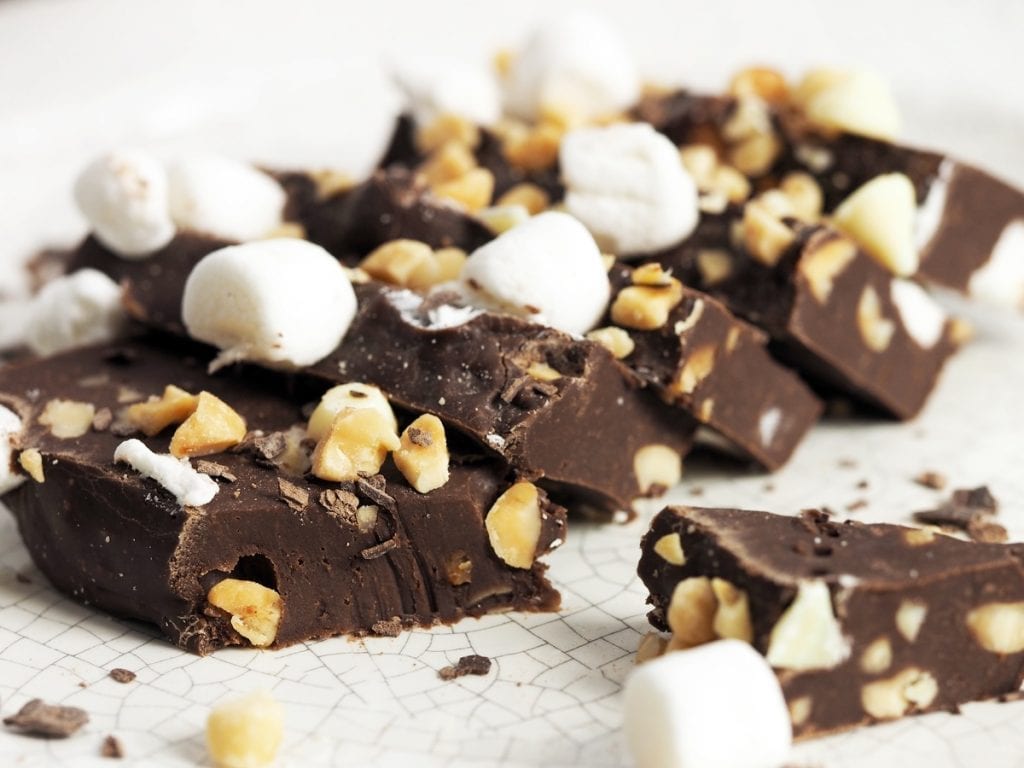 Sugar Free Dark Chocolate Nut Fudge Recipe