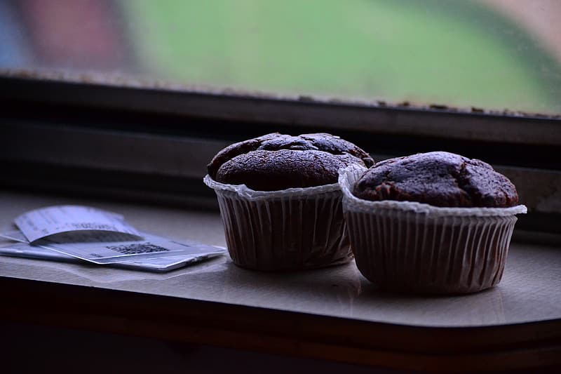 sweet double chocolate muffins