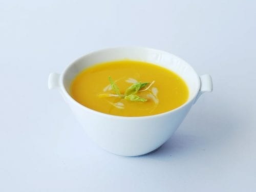 creamy ginger carrot soup
