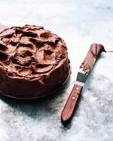 Gluten Free Chocolate Cake with Chocolate Sour Cream Ganache