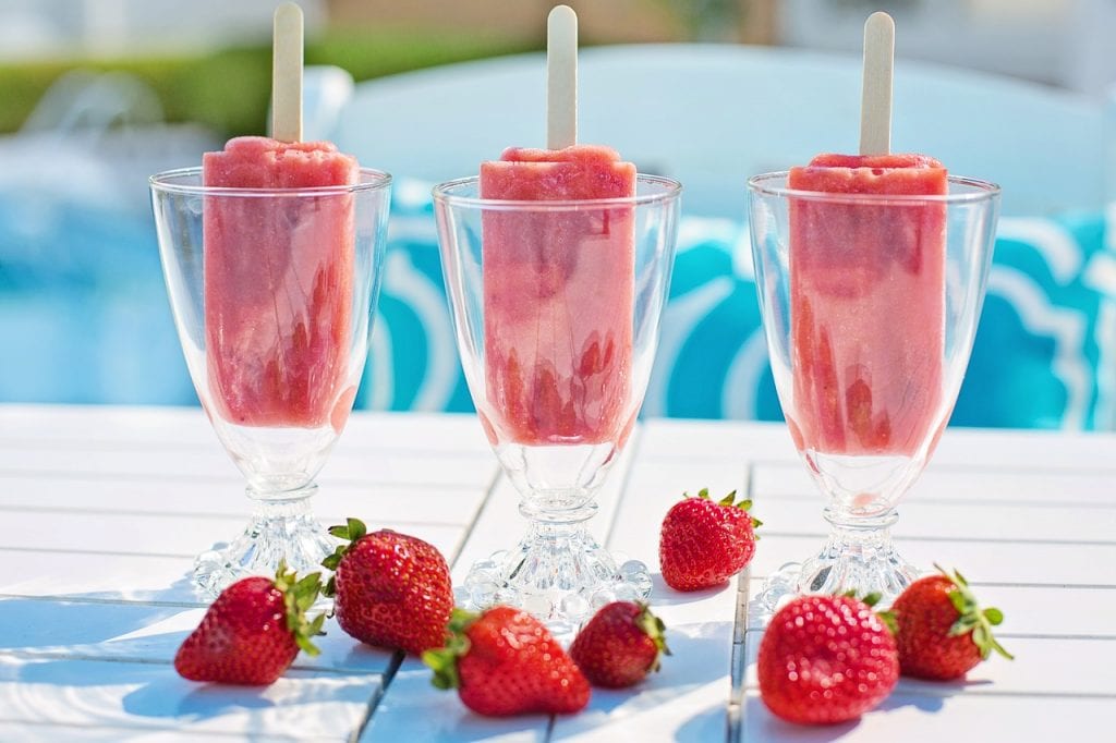 Strawberry Margarita Popsicles - Just a Taste