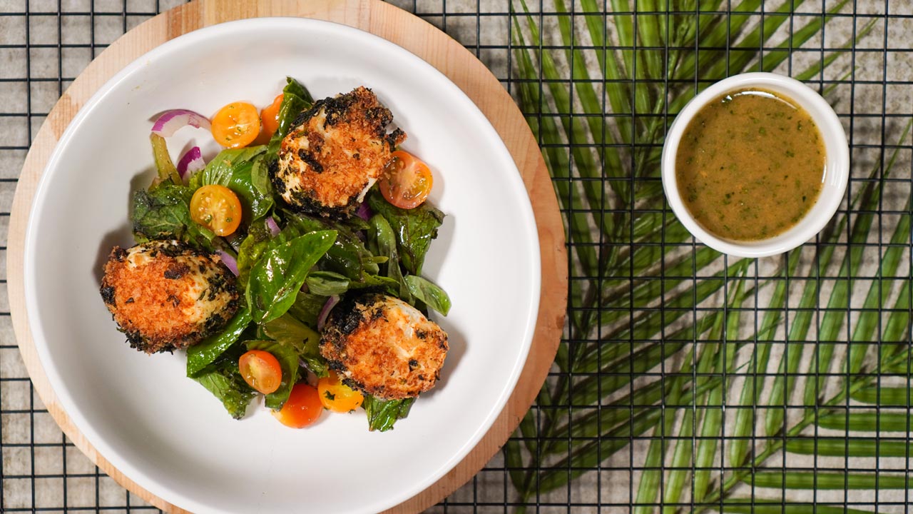 Warm Goat Cheese Salad