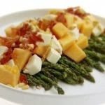 asparagus with melon and prosciutto with shaved parmesan and fresh basil asparagus recipe
