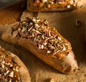 Baked Yams with Ginger-Molasses Butter Recipe