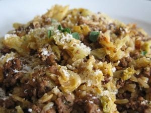 beef and rice casserole
