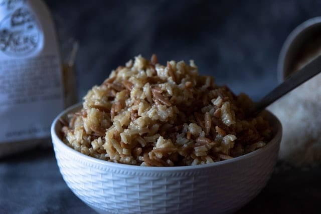 beefy rice salad