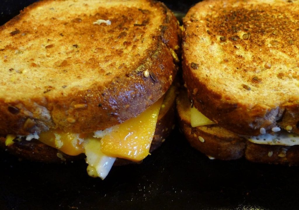 cheesy breakfast melt