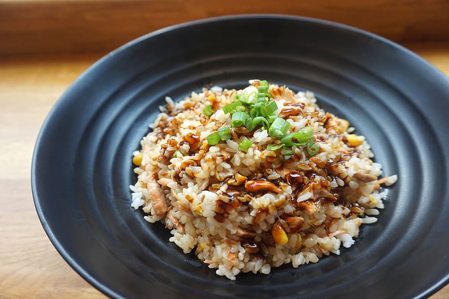 delicious brown rice and chicken