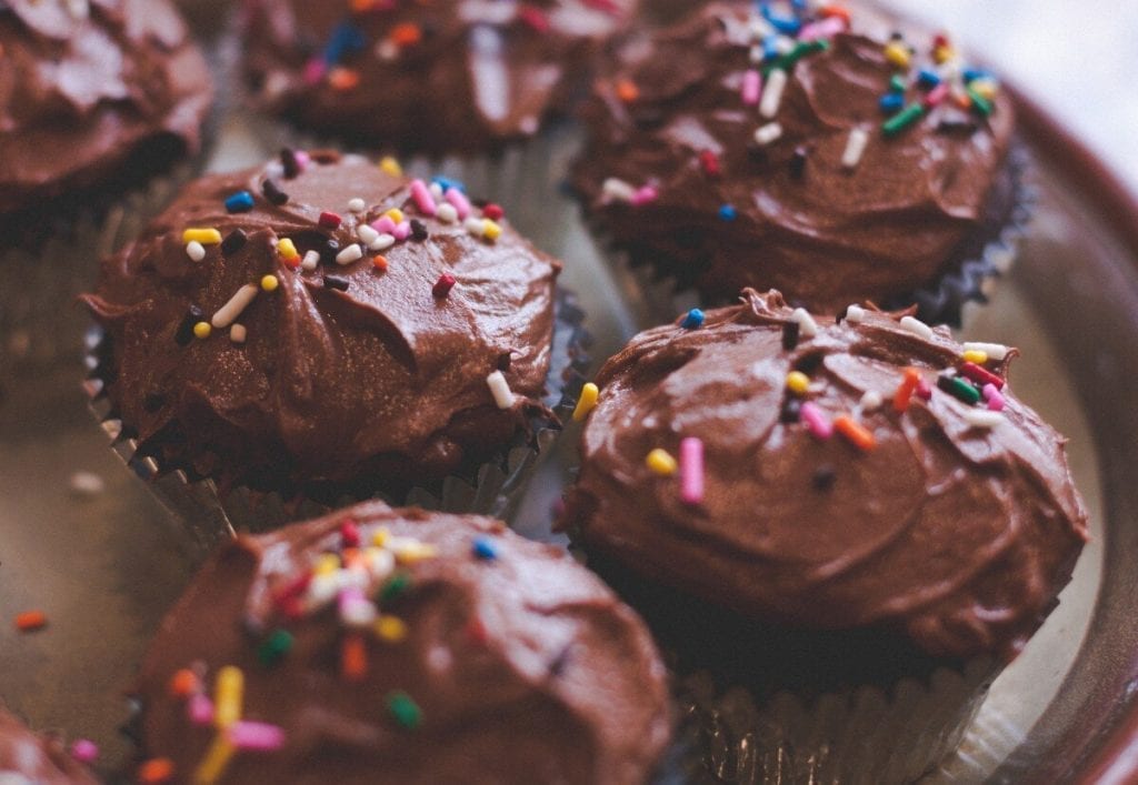 sweet brownie candy cupcakes