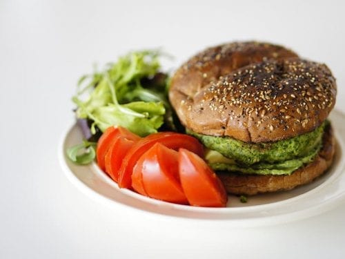 healthy celery burger