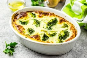 Cheesy Egg White And Broccoli Quiche Recipe