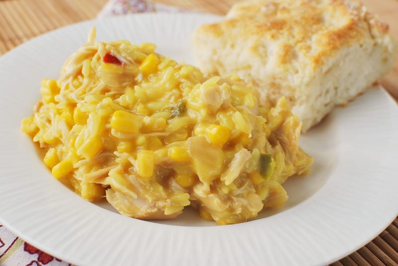 cheesy crockpot chicken and rice