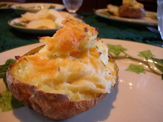 cheesy twice baked potatoes