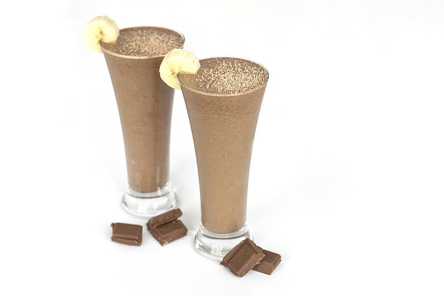 sweet chocolate banana shake